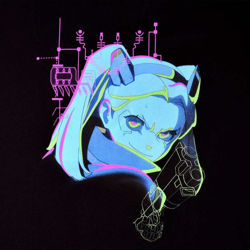 Produktbild Cyberpunk Edgerunners - Rebecca Neon T-shirt svart