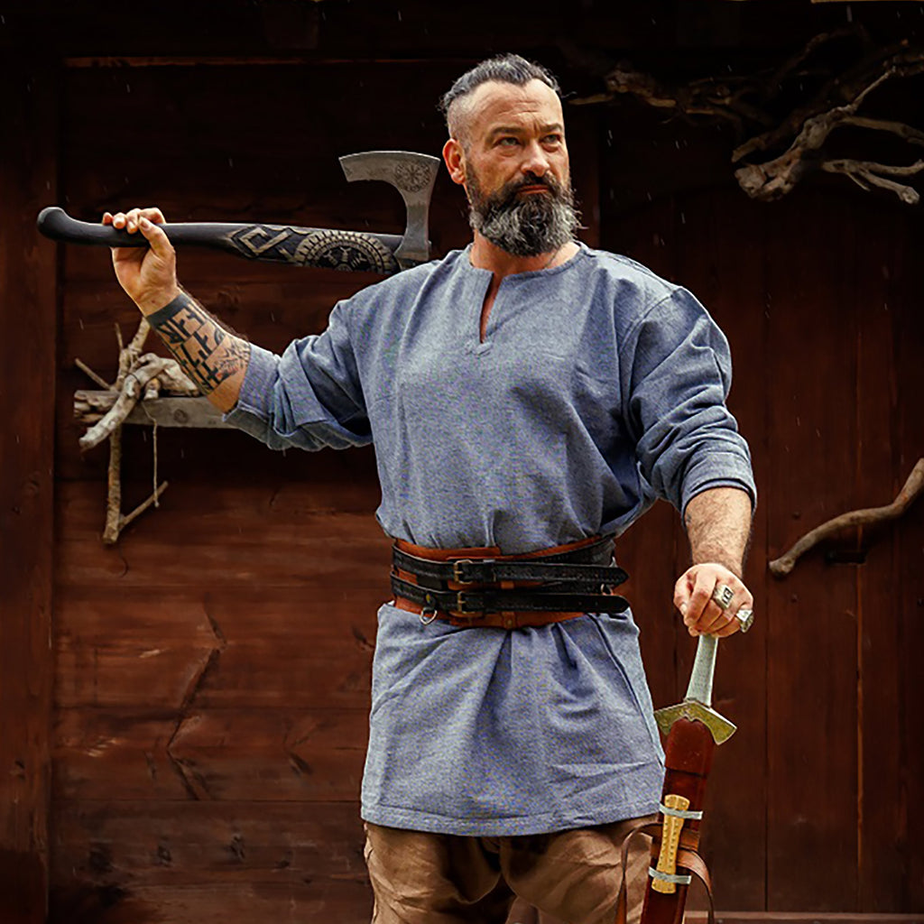 Produktbild Vikingatunika Torsten blå-grå