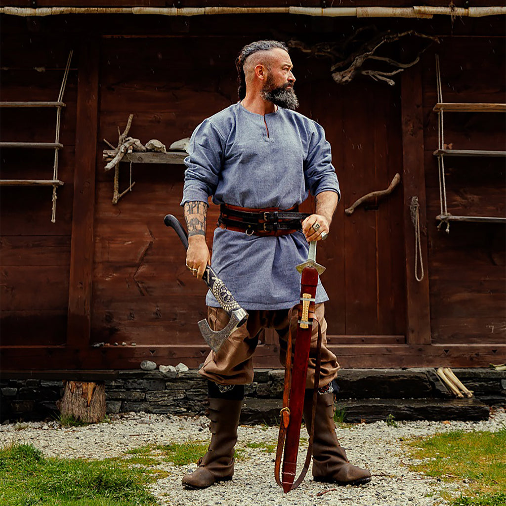 Produktbild Vikingatunika Torsten blå-grå