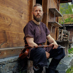 Produktbild Vikingatunika Harbard kortärmad brun