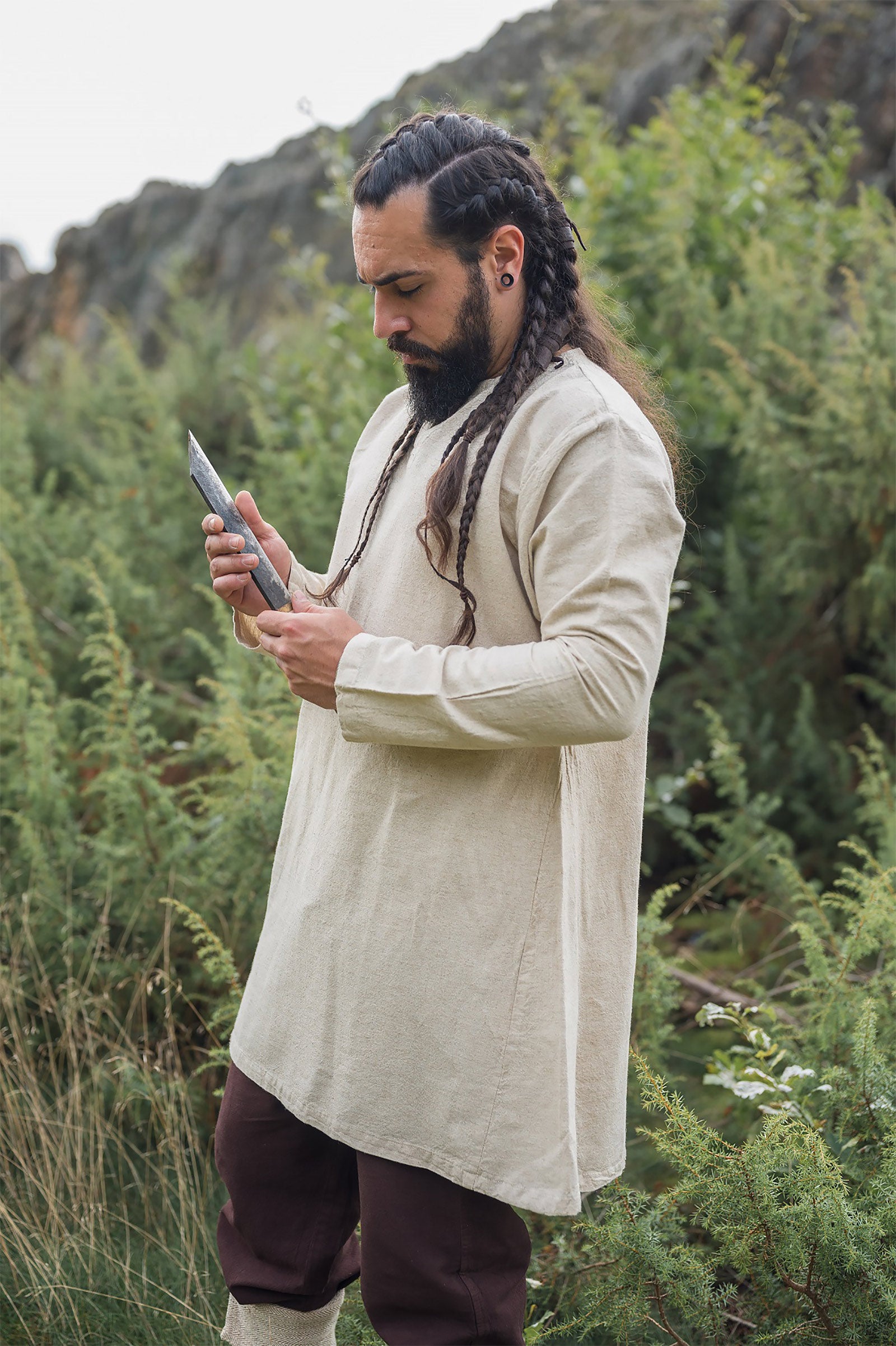 Produktbild Medeltida tunika Ragnar beige