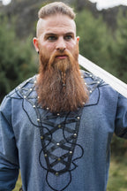 Produktbild Medeltida tunika Erik blå-grå