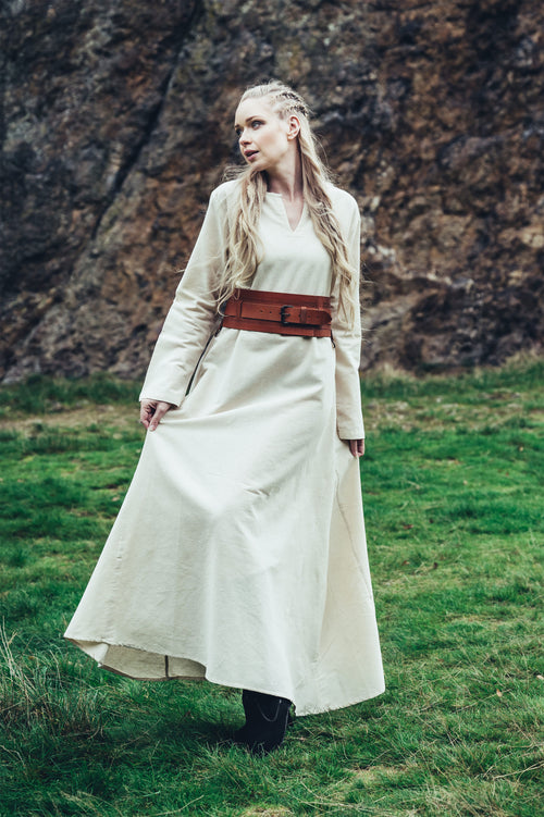 Produktbild Medeltida underklänning Valdis beige