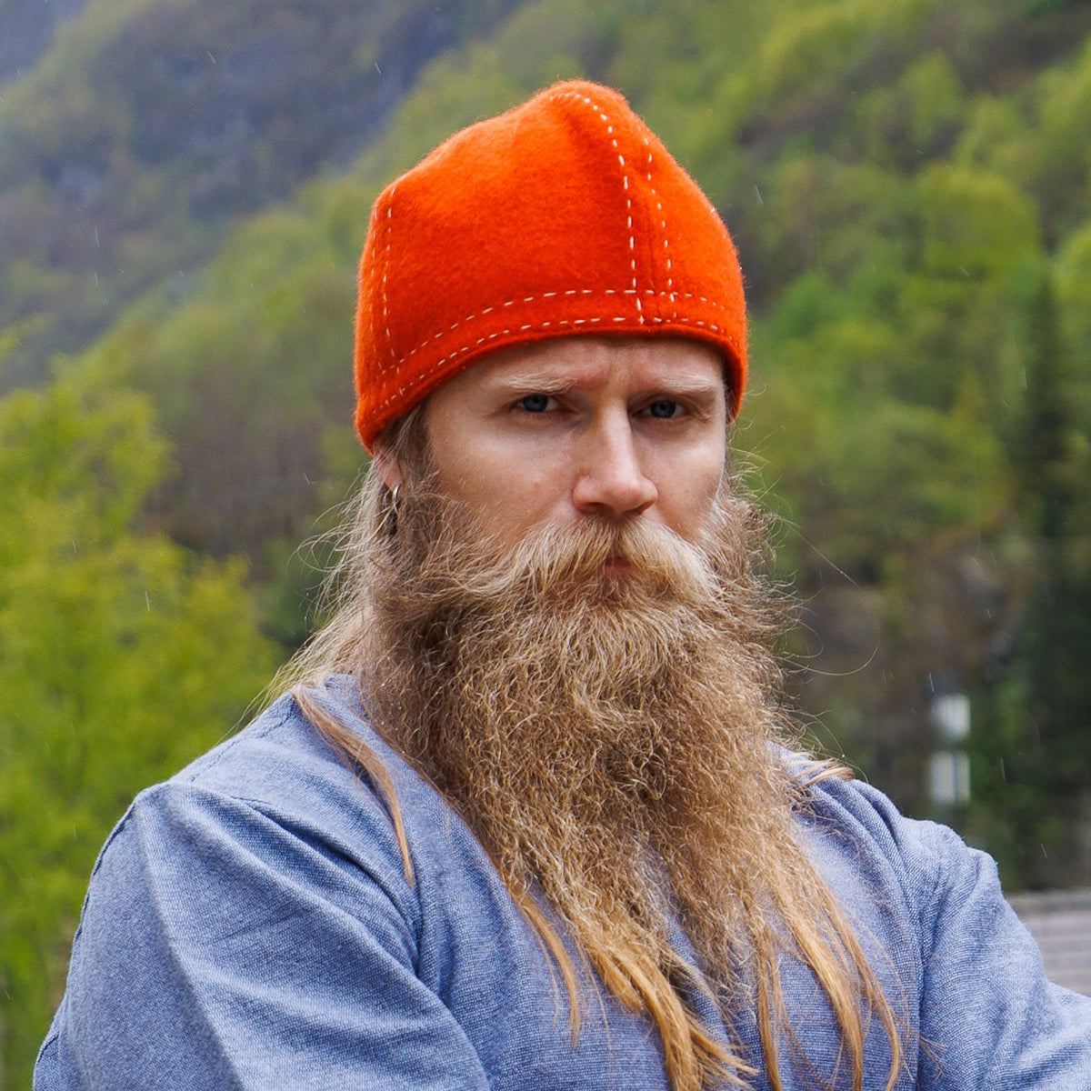 Produktbild Medeltida mössa Bork orange