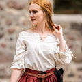 Produktbild Medeltida Blus Kortärmad Vera Beige