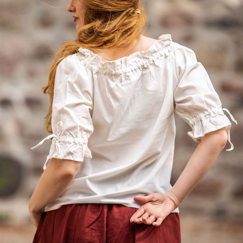 Produktbild Medeltida Blus Kortärmad Vera Beige