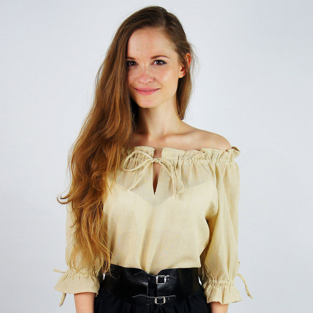 Produktbild Medeltida blus kortärmad Vera hampa