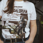 Produktbild Vit Grogu och Mandalorian T-shirt - Star Wars The Mandalorian