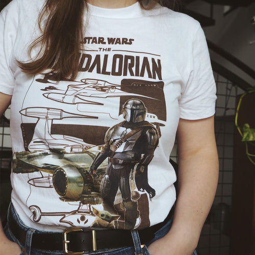 Produktbild Vit Grogu och Mandalorian T-shirt - Star Wars The Mandalorian