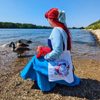 Produktbild Ariel - We Mermaid for Each Other Bomullsväska vit