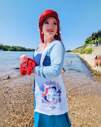 Produktbild Ariel - We Mermaid for Each Other Bomullsväska vit