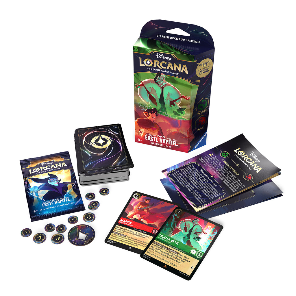 Produktbild Disney Lorcana Smaragd och Rubin Startset - Det Första Kapitel Trading Card Game