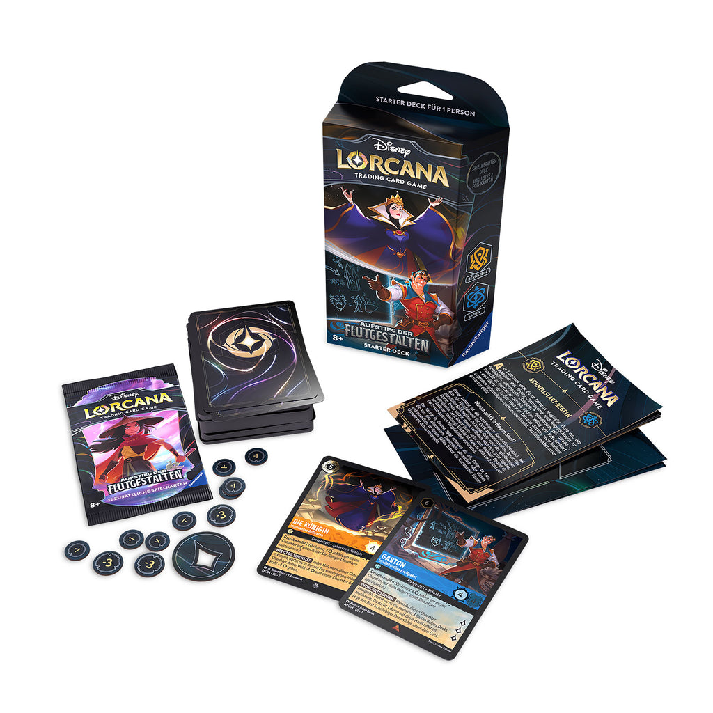 Produktbild Disney Lorcana Bärnsten och Safir Startset - Vågens Formers Uppgång Kortspel