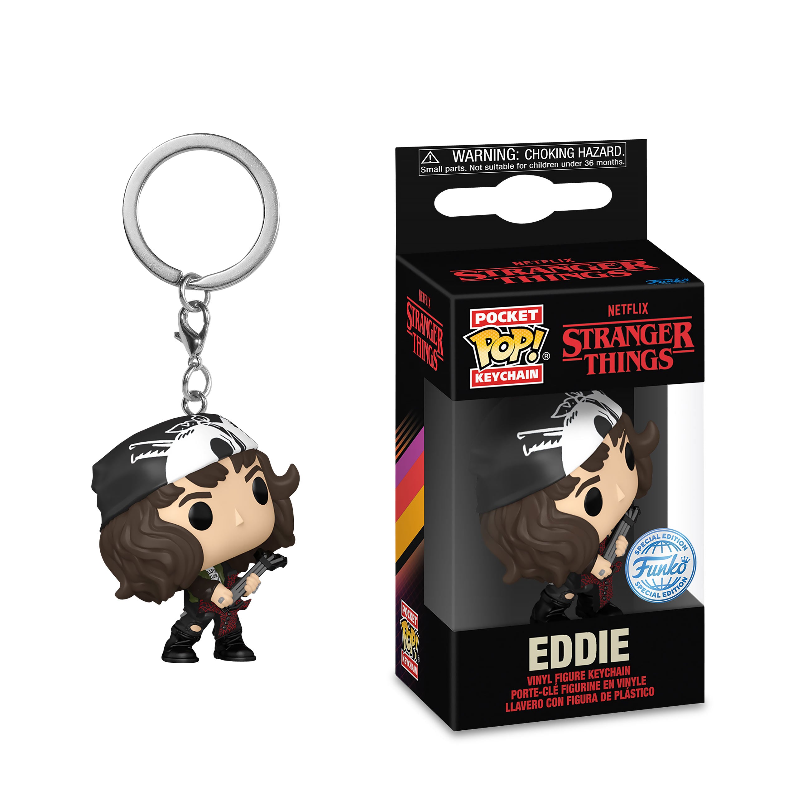 Produktbild Stranger Things - Eddie Funko Pop nyckelring