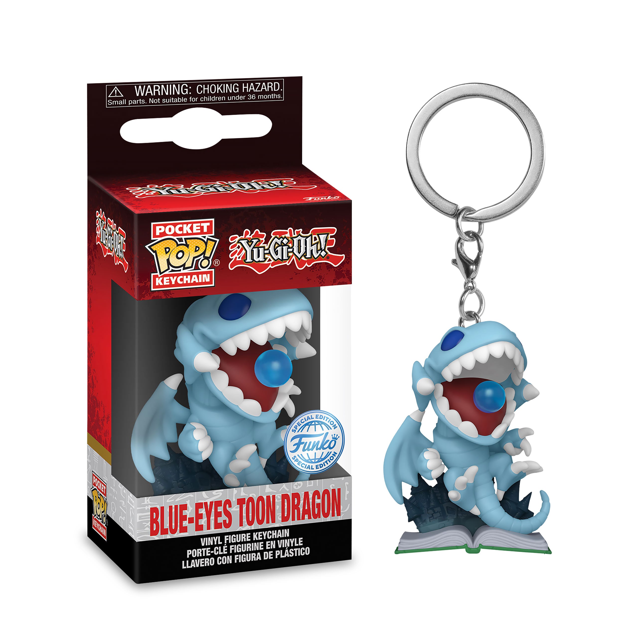 Produktbild Yu-Gi-Oh! - Blue-Eyes Toon Dragon Funko Pop Nyckelring