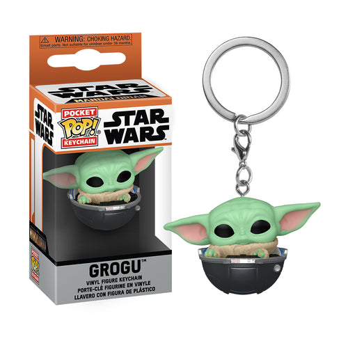 Produktbild Grogu i barnvagn Funko Pop Nyckelring - Star Wars The Mandalorian
