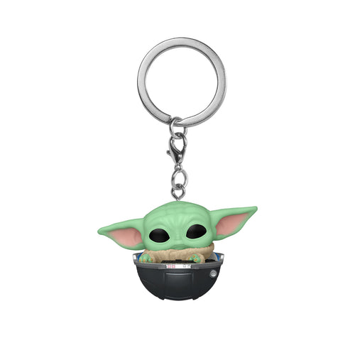 Produktbild Grogu i barnvagn Funko Pop Nyckelring - Star Wars The Mandalorian