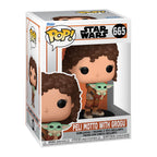 Produktbild Peli Motto med Grogu Funko Pop vickande figur - Star Wars The Mandalorian