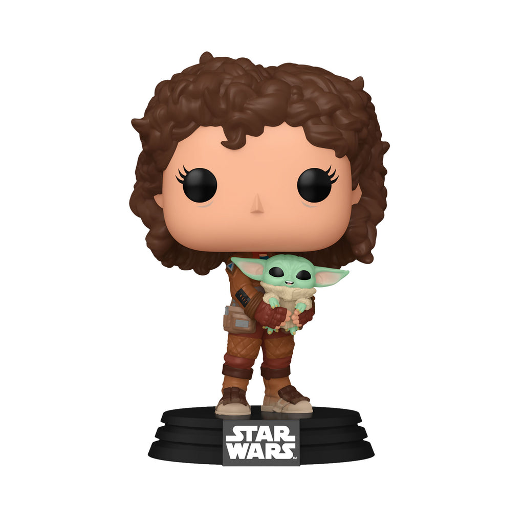 Produktbild Peli Motto med Grogu Funko Pop vickande figur - Star Wars The Mandalorian