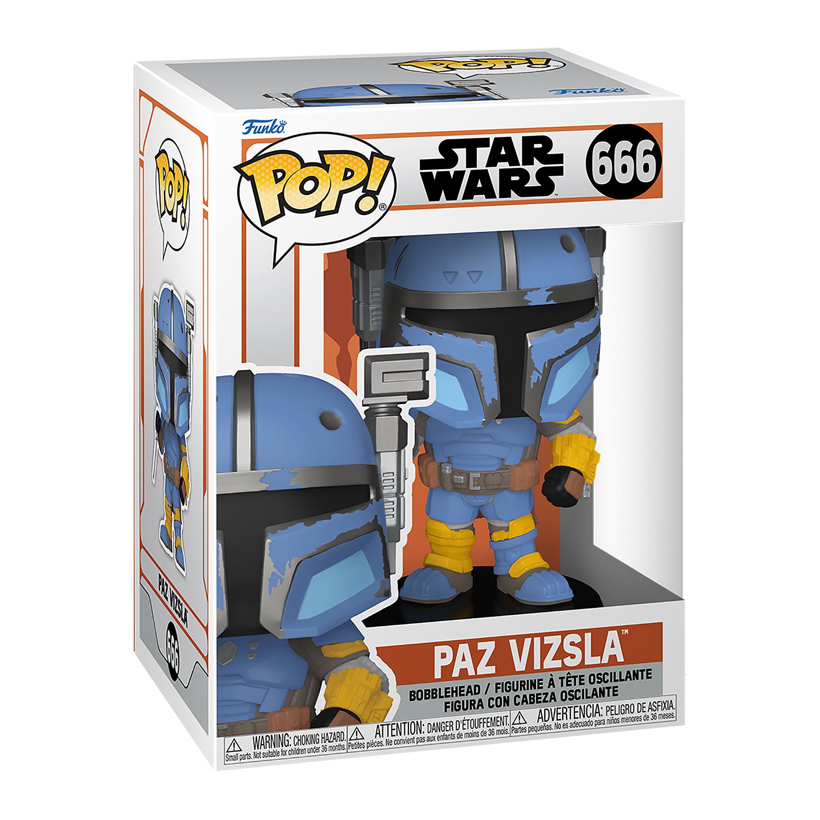 Produktbild Paz Vizsla Funko Pop figur med vickande huvud - Star Wars The Mandalorian