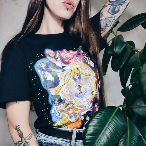 Produktbild Sailor Moon - Crew T-Shirt svart