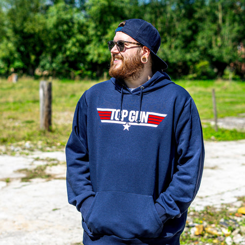 Produktbild Top Gun - Logo Huvtröja blå