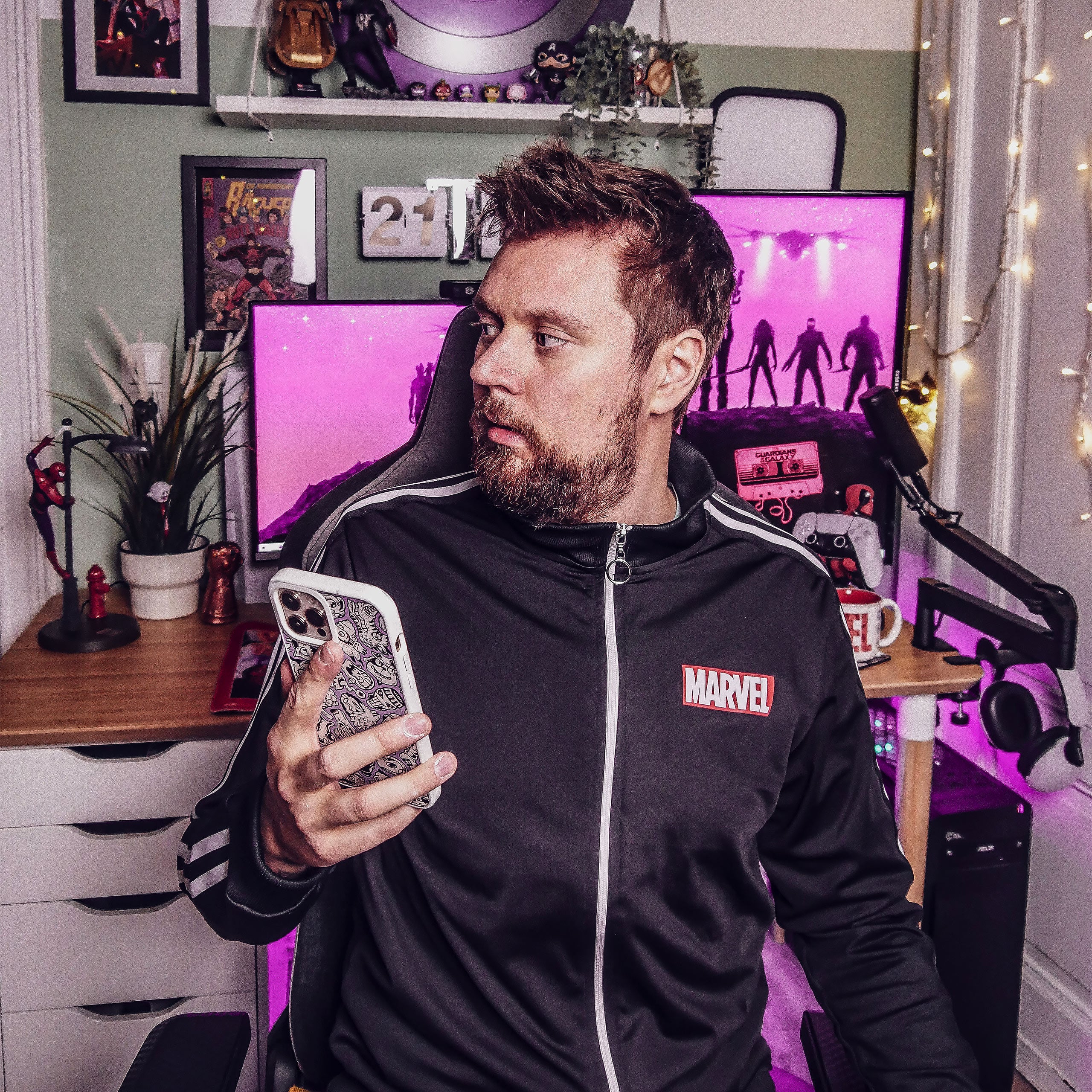 Produktbild Marvel - Logotyp träningsjacka svart