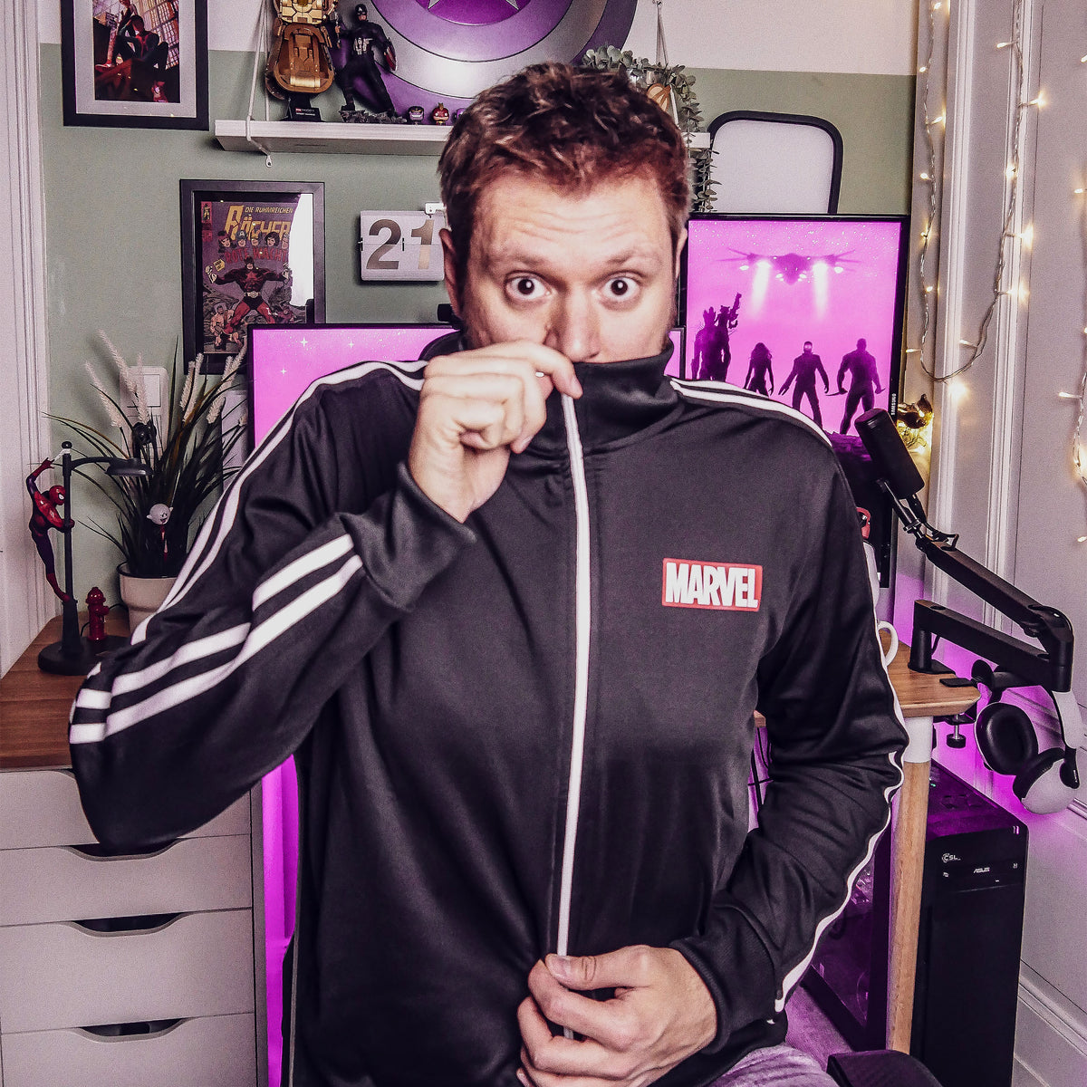 Produktbild Marvel - Logotyp träningsjacka svart