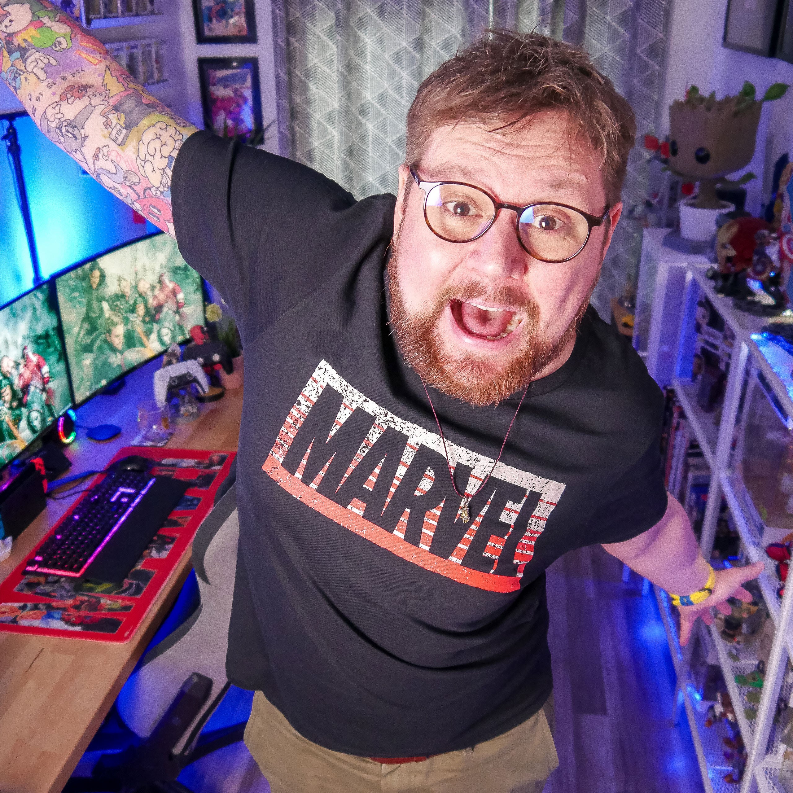 Produktbild Marvel - Guardians Logo T-shirt svart
