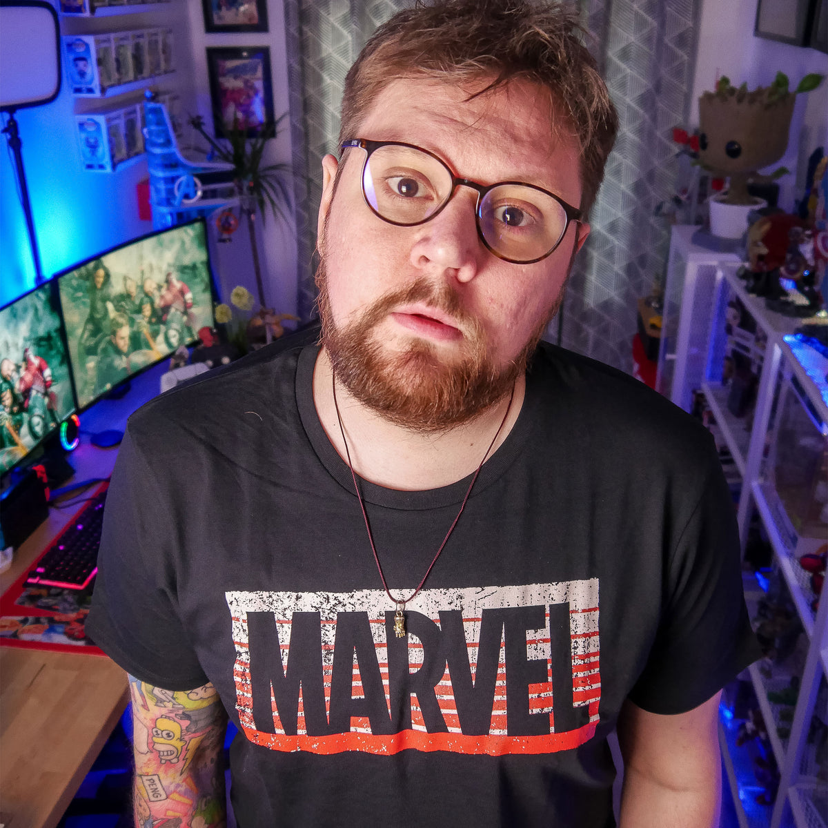 Produktbild Marvel - Guardians Logo T-shirt svart