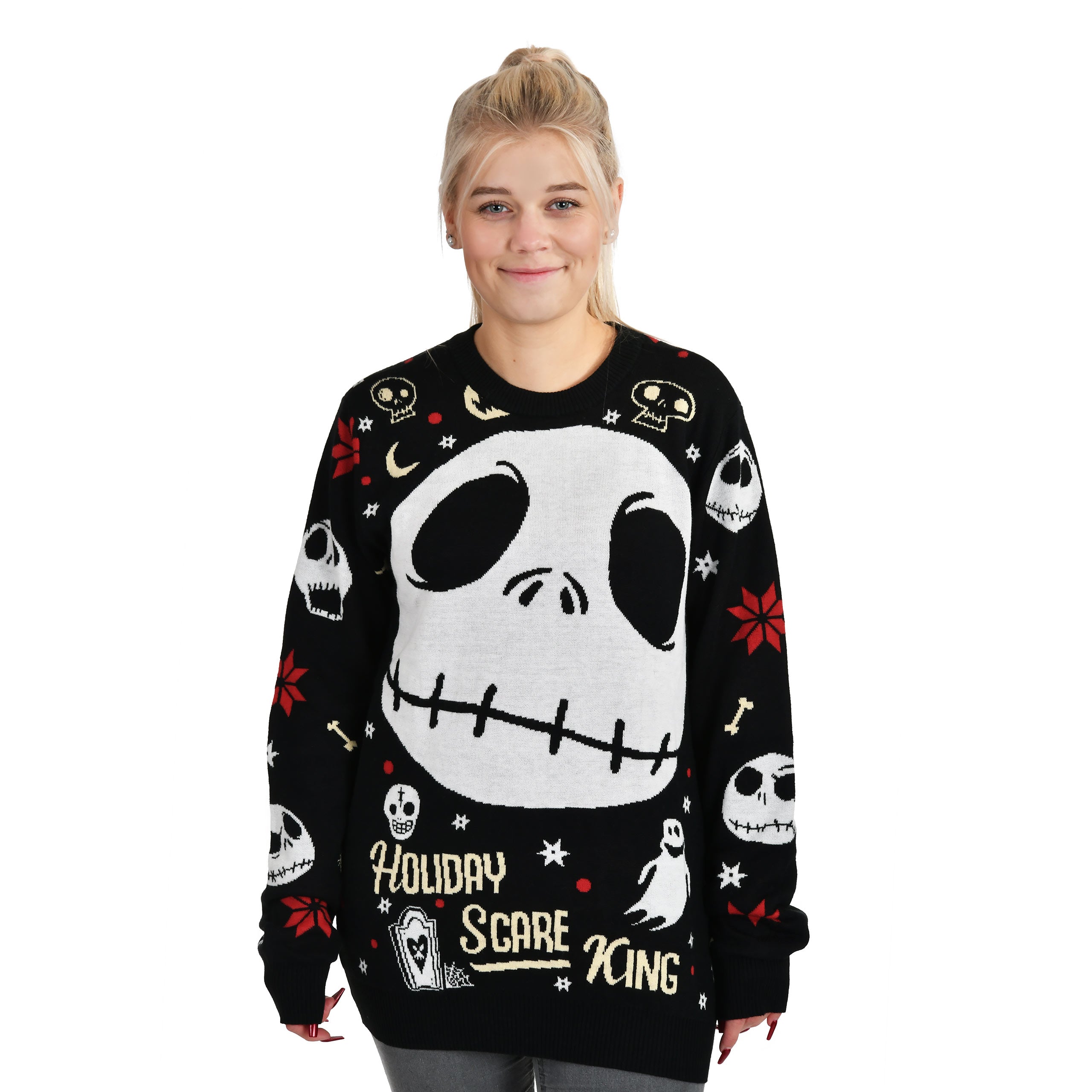 Produktbild Nightmare Before Christmas - Jack Skellington stickad tröja