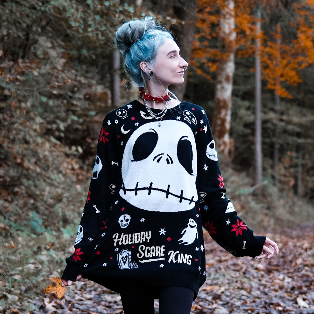 Produktbild Nightmare Before Christmas - Jack Skellington stickad tröja