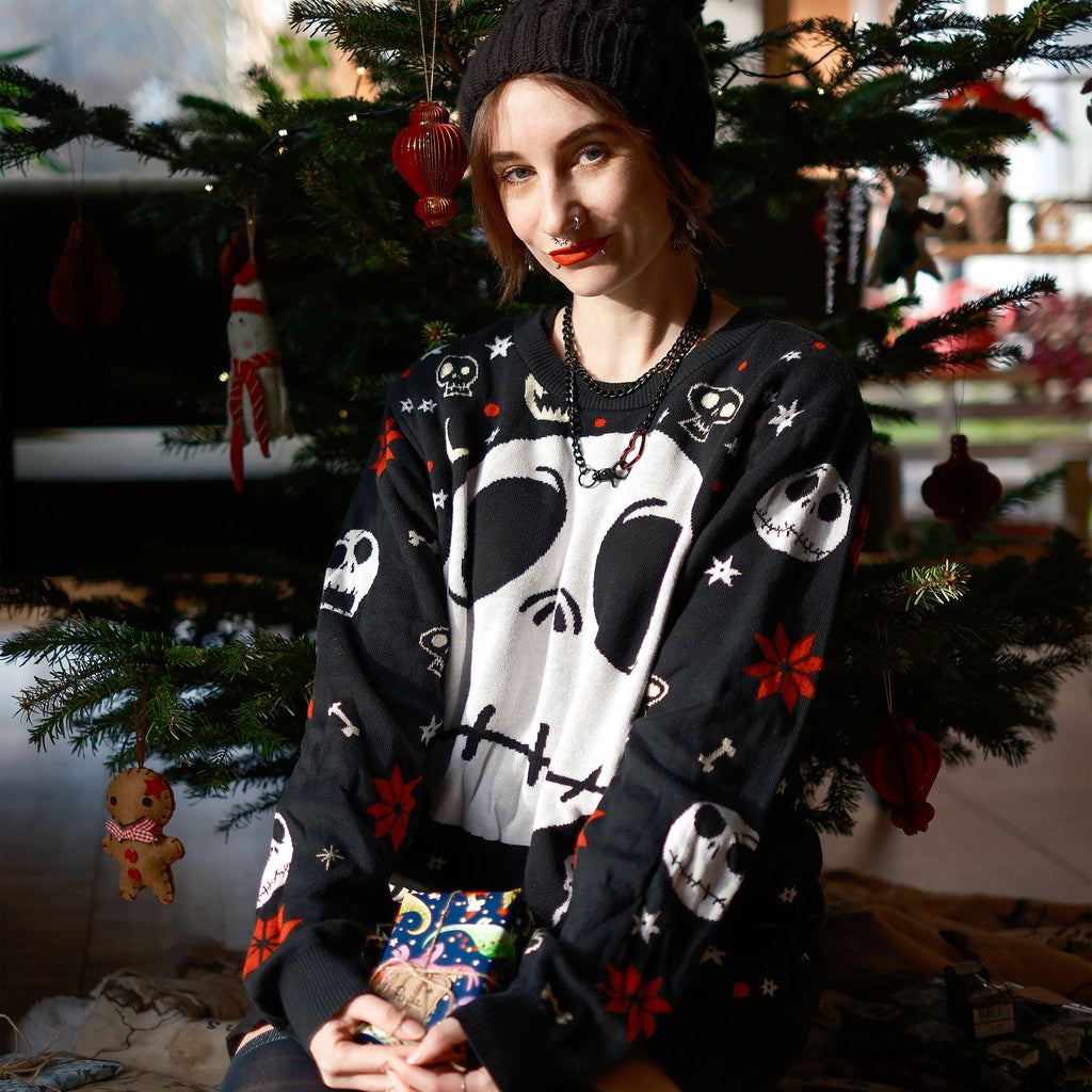 Produktbild Nightmare Before Christmas - Jack Skellington stickad tröja