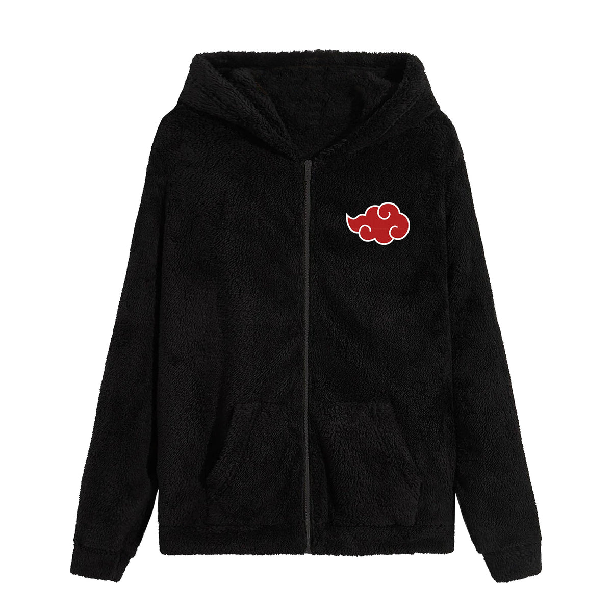 Produktbild Naruto - Akatsuki Plyschjacka med Huva svart