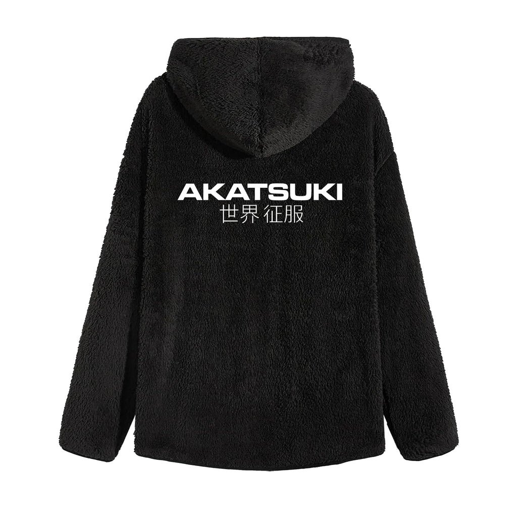 Produktbild Naruto - Akatsuki Plyschjacka med Huva svart