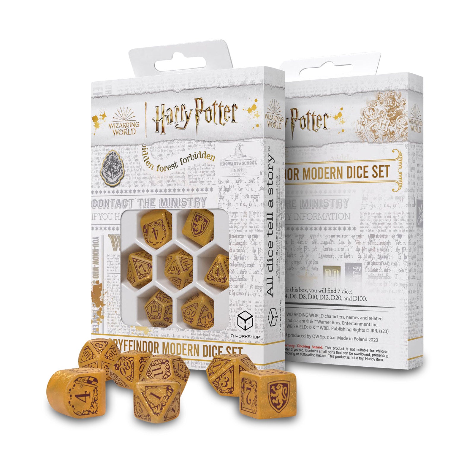 Produktbild Harry Potter - Gryffindor RPG Tärningsset 7-delat