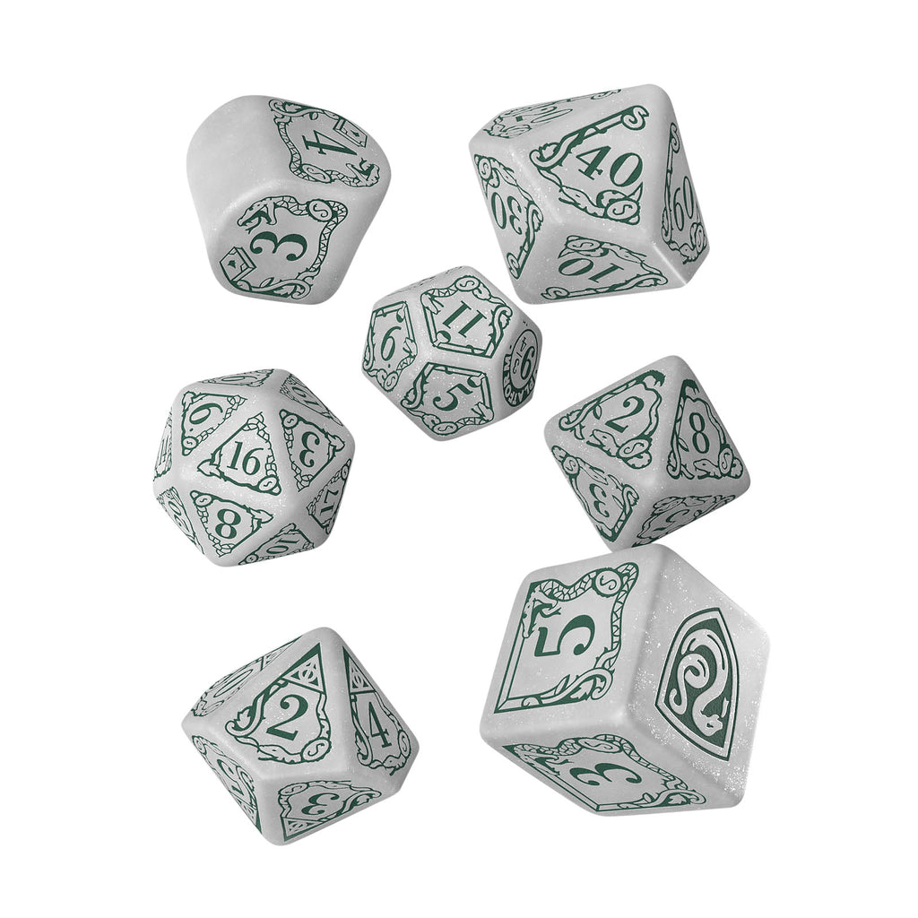 Produktbild Harry Potter - Slytherin RPG Tärningsset 7-delat vitt