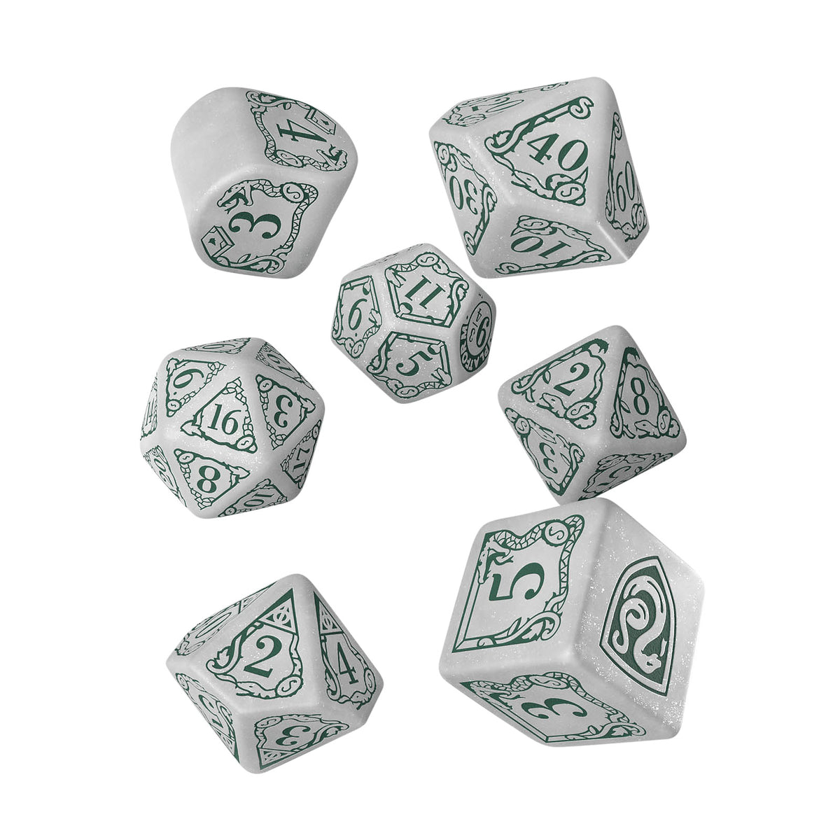 Produktbild Harry Potter - Slytherin RPG Tärningsset 7-delat vitt