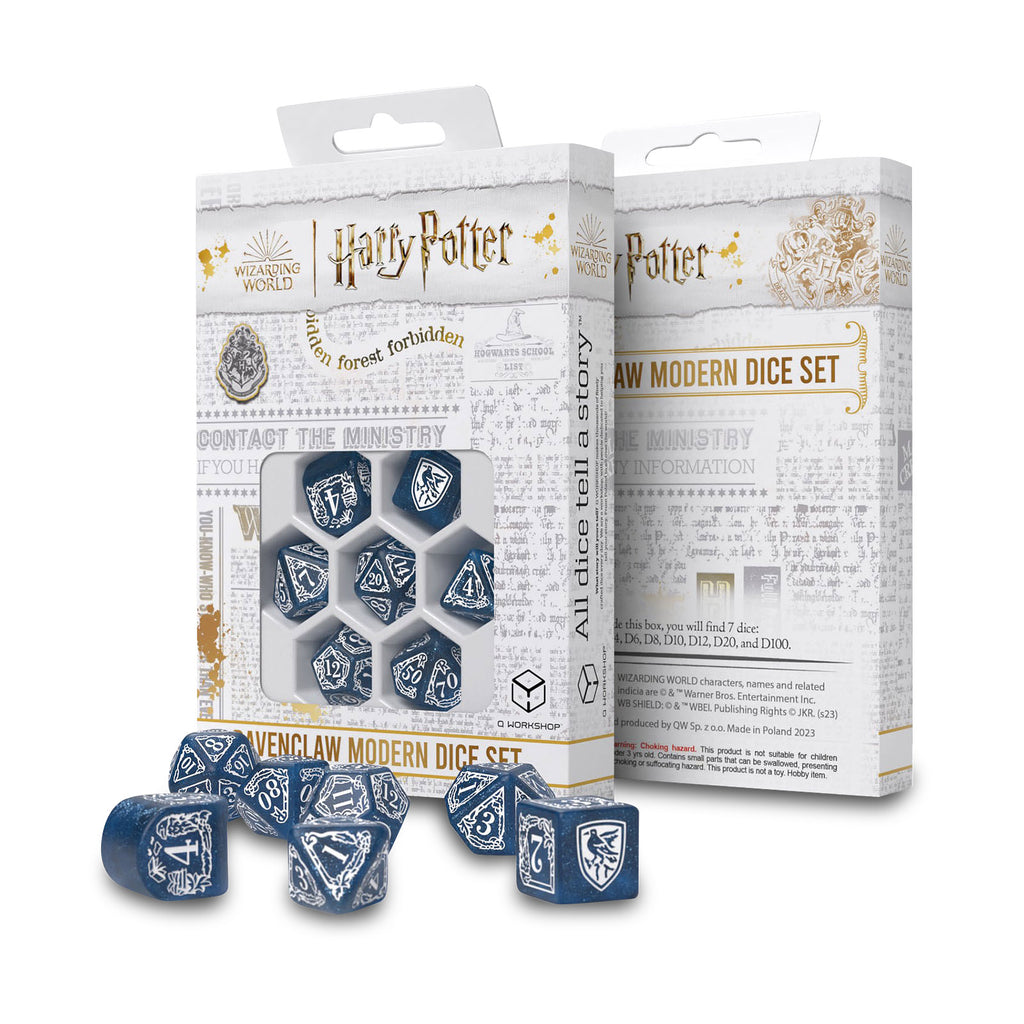 Produktbild Harry Potter - Ravenclaw RPG Tärningsset 7-delad blå