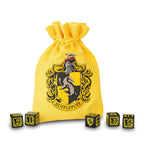 Produktbild Harry Potter - Hufflepuff RPG Tärningsset 5 delar med påse gul