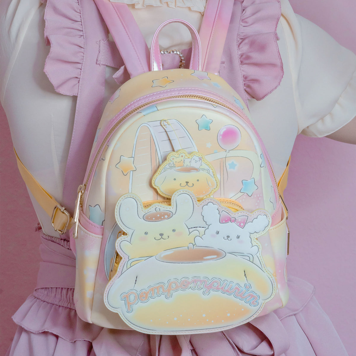 Produktbild Sanrio - Pompompurin Carnival Mini Ryggsäck gul