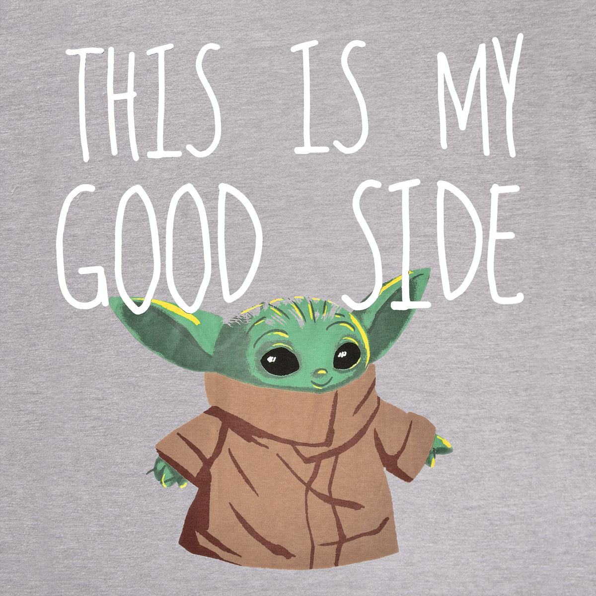 Produktbild Grogu Good Side Oversize T-shirt vit - Star Wars The Mandalorian