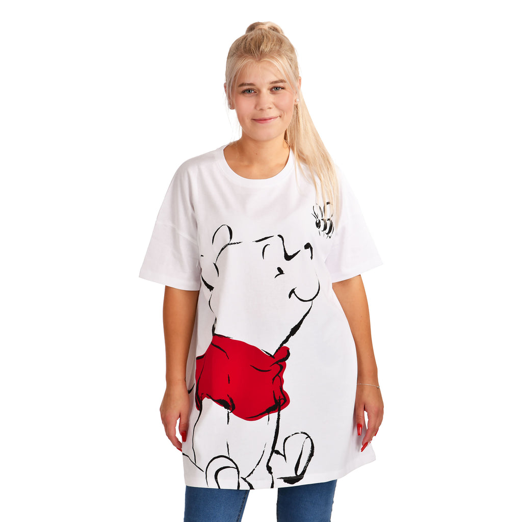 Produktbild Nalle Puh - Oversize T-shirt vit