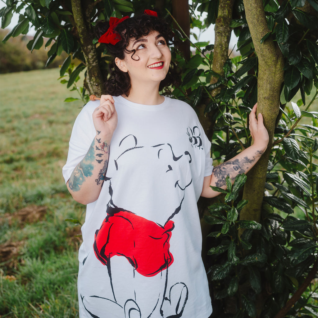 Produktbild Nalle Puh - Oversize T-shirt vit
