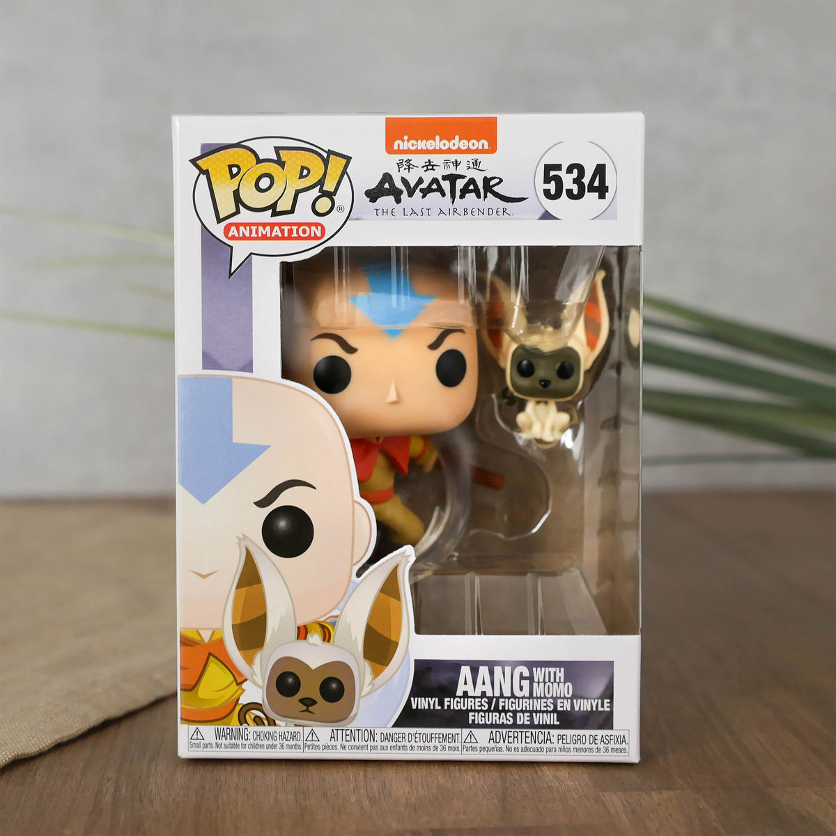Produktbild Avatar: The Last Airbender - Aang med Momo Funko Pop-figur