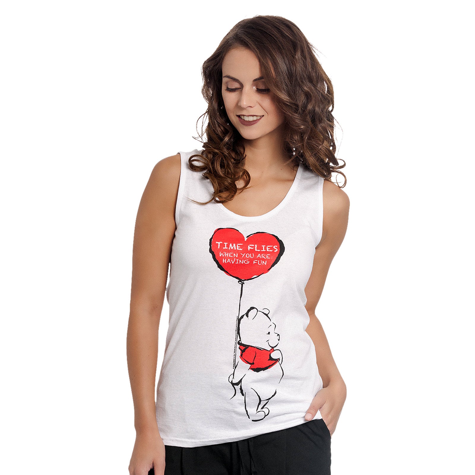 Produktbild Nalle Puh - Time Flies Tank Top dam vit