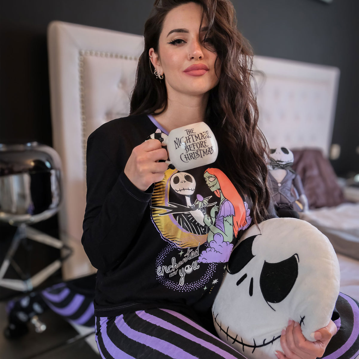 Produktbild Jack och Sally Pyjamas - Nightmare Before Christmas