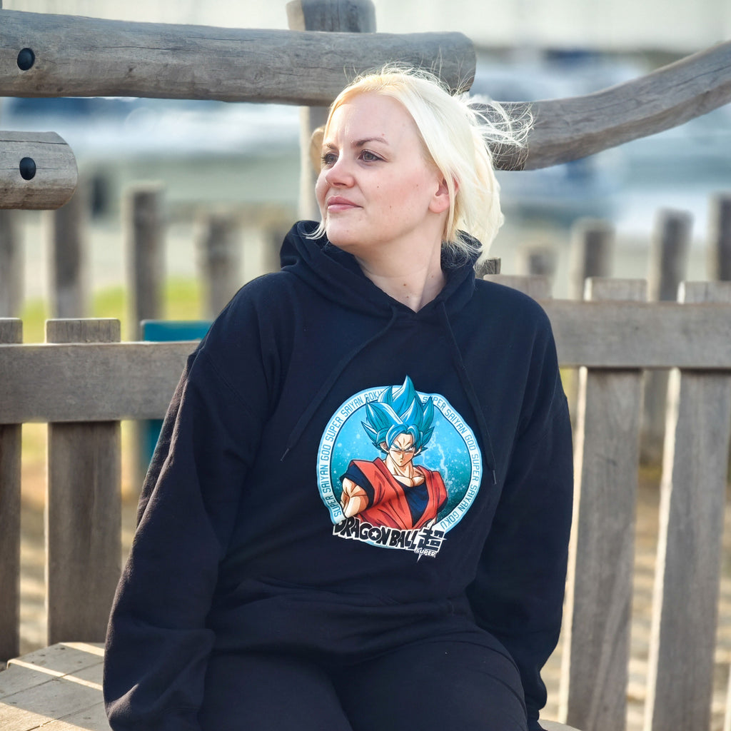 Produktbild Dragon Ball Super - Goku Super Saiyan Blue Hoodie svart