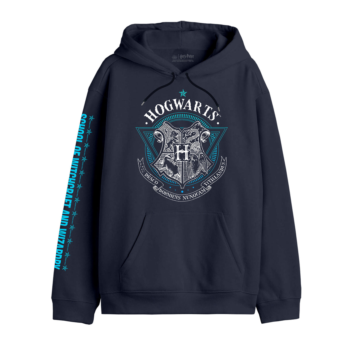 Produktbild Harry Potter - Hogwarts School of Witchcraft Hoodie blå