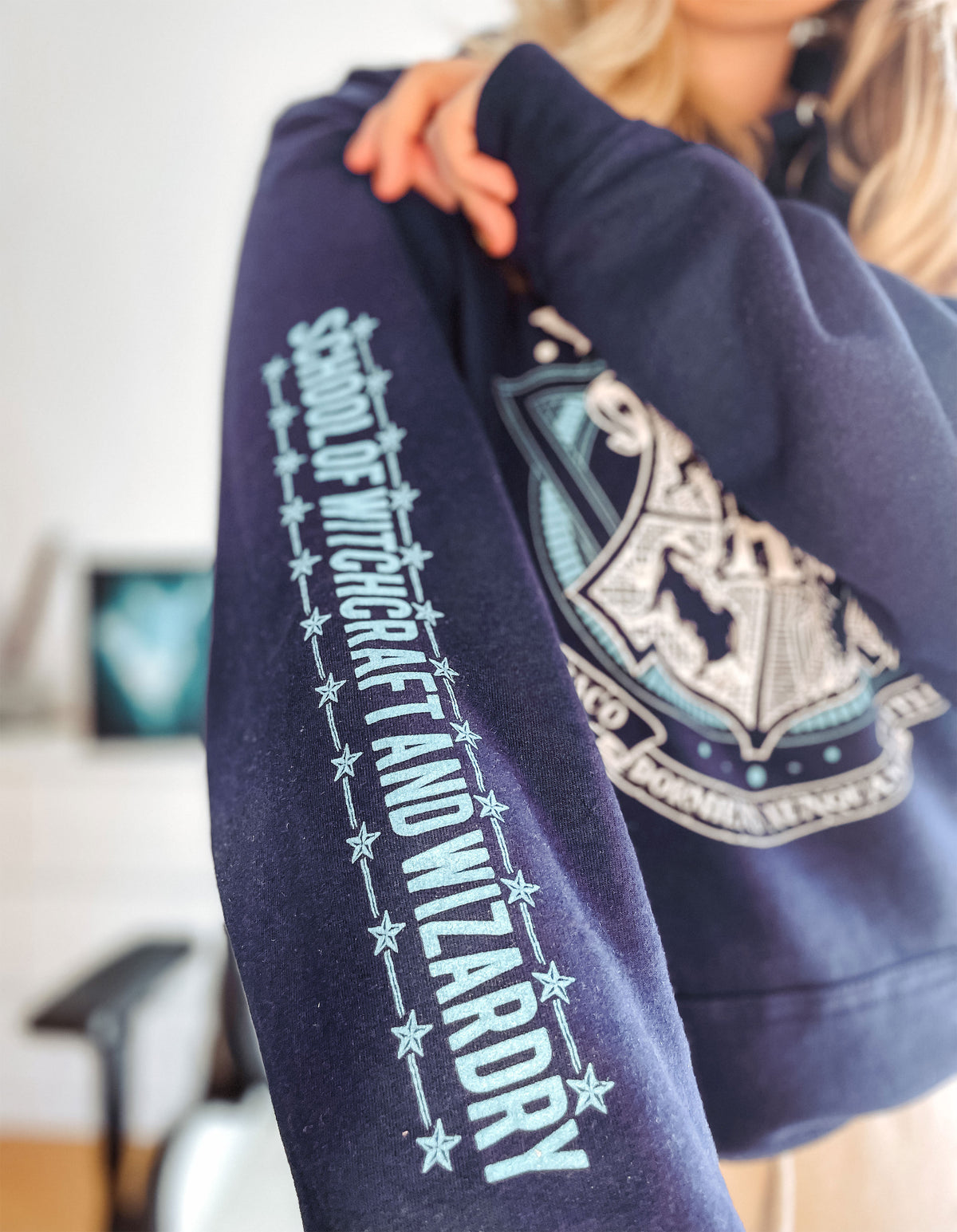 Produktbild Harry Potter - Hogwarts School of Witchcraft Hoodie blå
